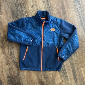 The North Face Navy and Orange Fleece Jacket